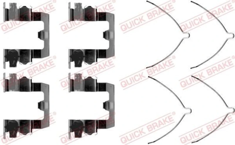 Image of QUICK BRAKE Brake pad fitting kit QUICK BRAKE 109-1095
