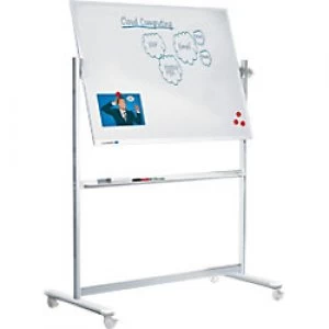 Image of Legamaster Freestanding Magnetic Revolving Whiteboard Enamel Professional 200 x 100 cm