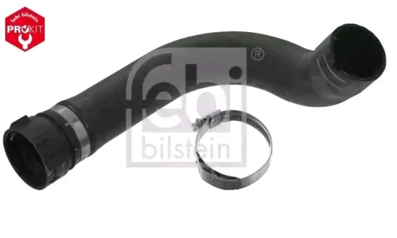Image of FEBI BILSTEIN 49131 Radiator Hose OE Turbo NEW, EPDM (ethylene propylene diene Monomer (M-class) rubber), with clamps EPDM (ethylene propylene diene M