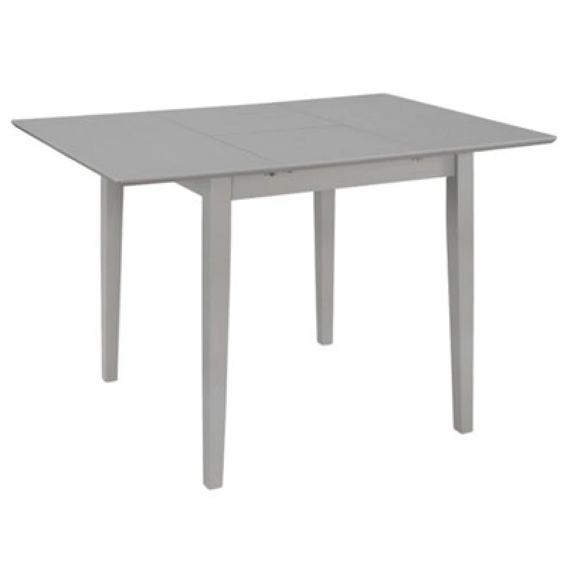 Image of vidaXL Extendable Dining Table Grey 80-120cm MDF Square Kitchen Dinner Stand