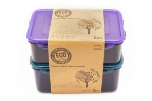 image of Lock & Lock Eco Set of 2 Food Storage Containers