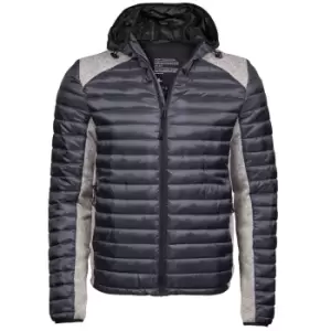 Image of Tee Jays Mens Aspen Crossover Jacket (2XL) (Cosmic Grey/Grey Melange)