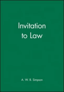 Image of Invitation to Law by A. W. B. Simpson Paperback