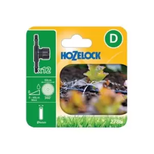 image of Hozelock 2786 In Line Adjustable Mini Sprinkler 4mm (Pack 12)