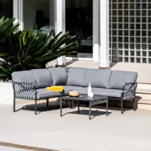 Image of Better Garden Almond 5 Seater Alu Corner Sofa Set