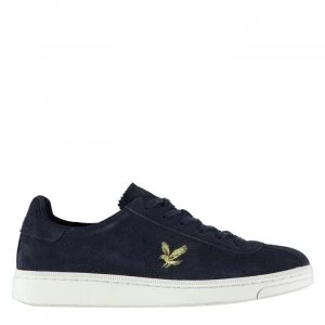 Image of Lyle and Scott Cooper Trainers - Navy Suede