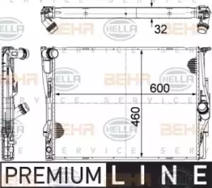 Image of x1 Behr Heat Exchanger 8MK376754-061 Genuine replacement part for Car Made in ZA