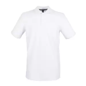 image of Henbury Mens Modern Fit Cotton Pique Polo Shirt (3XL) (Ash)