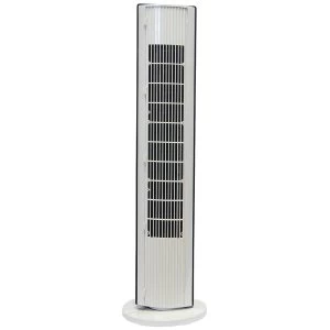 image of Igenix 33-Inch DF0039 Digital Tower Fan with DC Motor - White