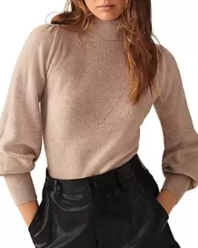 image of ba & sh Eden Balloon Sleeve Wool Sweater