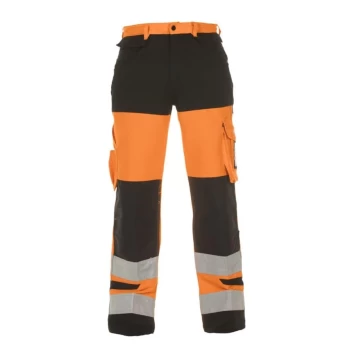 image of Hertford High Visibility Trouser Two Tone Orange/Black - Size 38R