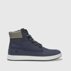 Timberland Navy Davis Square 6" Boots Youth