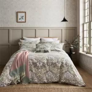 image of Morris and Co Severne BCI Cotton Percale Duvet Cover - Multi