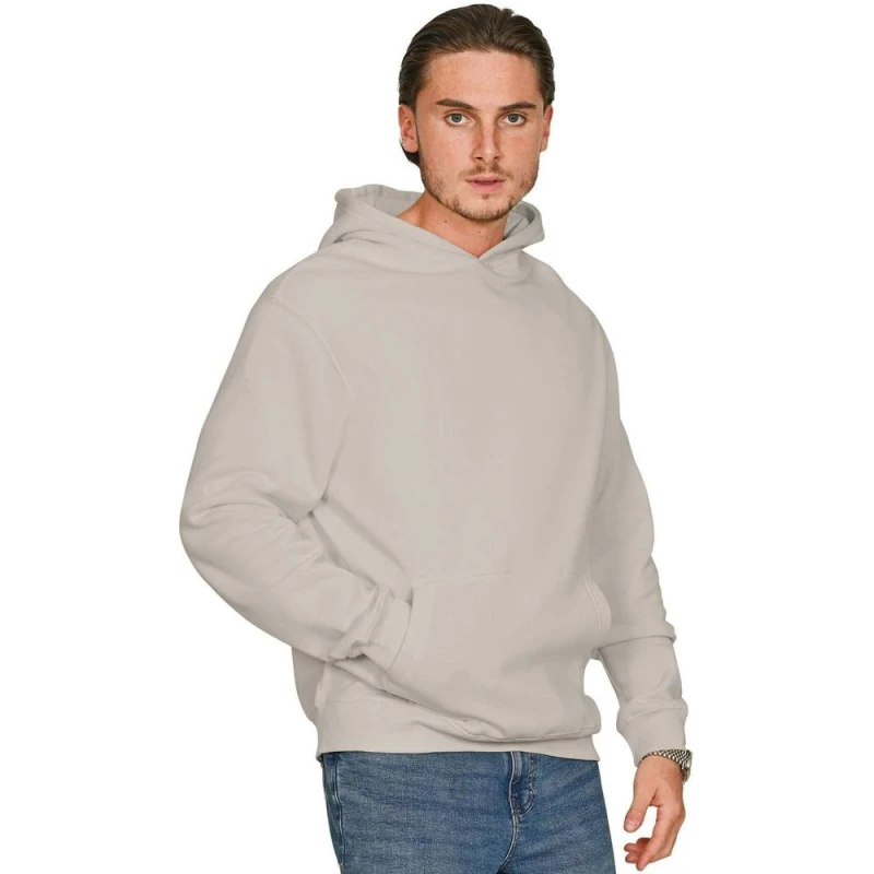 Image of Casual Classics Mens Core 280 Ringspun Cotton Hoodie in Stone Size: 3XL Stone Male 3XL