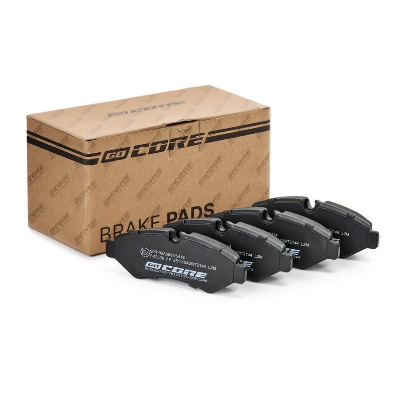 Image of goCORE GCD020740 Brake pad set Rear Axle, prepared for wear warning indicator Brake Pad Set,disc brake (402)