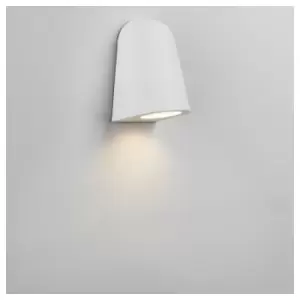 Image of Astro Mast Light - Outdoor Down Wall Light Textured White IP54, GU10