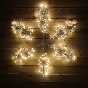 Image of 3.5ft (108cm) Warm White Giant 480 LED Snowflake Silhouette