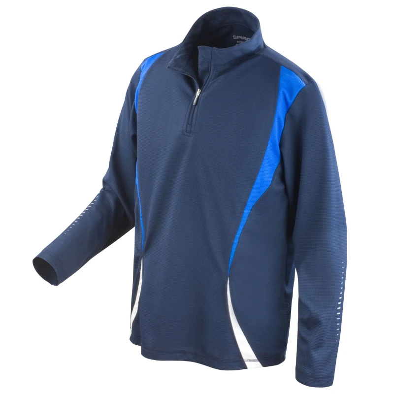 Image of Spiro Womens Sports Trial Performance Training Top in Mid Navy Size: XS Mid Navy Female XS