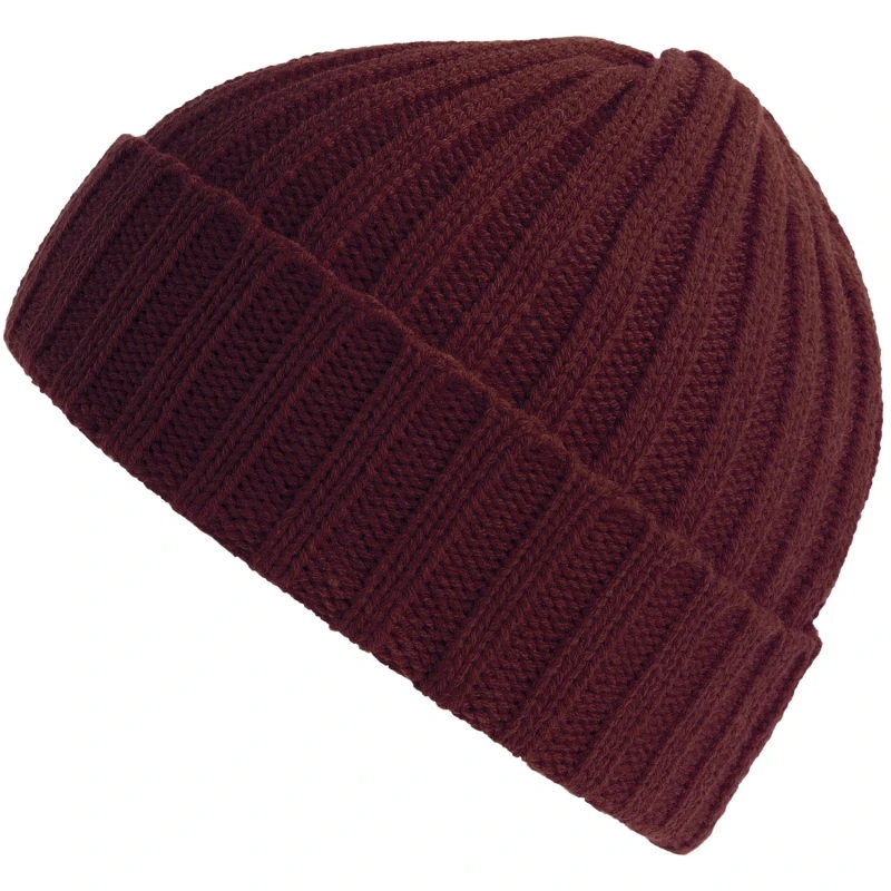 Image of Atlantis Atlantis Men Shore Chunky Beanie in Burgundy Burgundy One Size Male 5063470815333