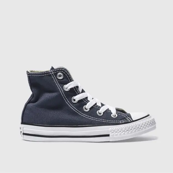 image of Converse navy all star hi Junior trainers Navy UK 12.5 (EU 31)