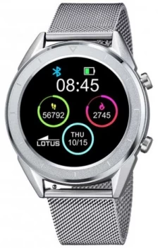 Lotus SmarTime Mens Stainless Steel Mesh+ Free Strap Watch