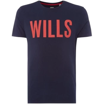 image of Jack Wills Wentworth Graphic T-Shirt - Navy