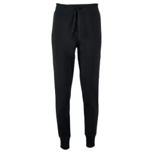 Image of SOLS Womens/Ladies Jake Slim Fit Jogging Bottoms (XL) (Black)