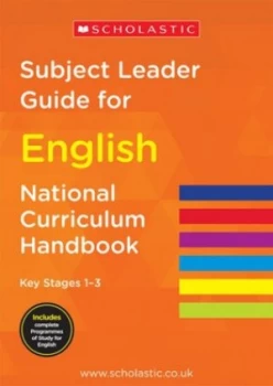 Image of Subject Leader Guide for English. Key Stage 1-3 by Scholastic Paperback