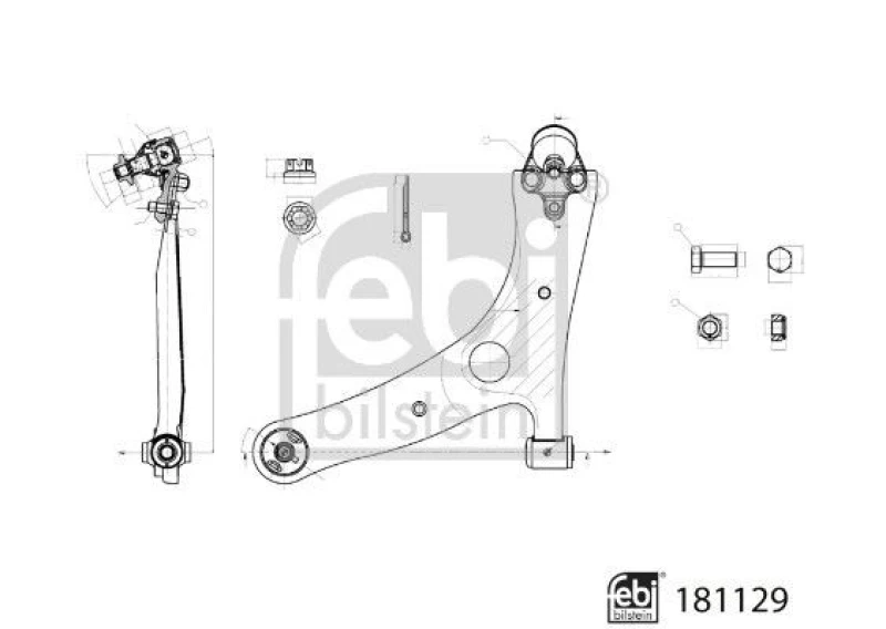 Image of Suspension arm FEBI BILSTEIN 181129