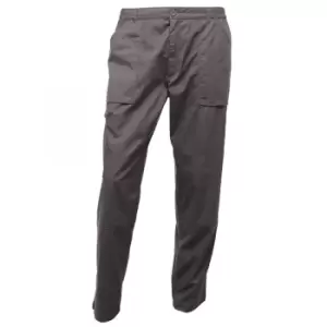 Image of Regatta Mens Workwear Action Trouser (Water Repellent) (28 Long) (Dark Grey) - Dark Grey