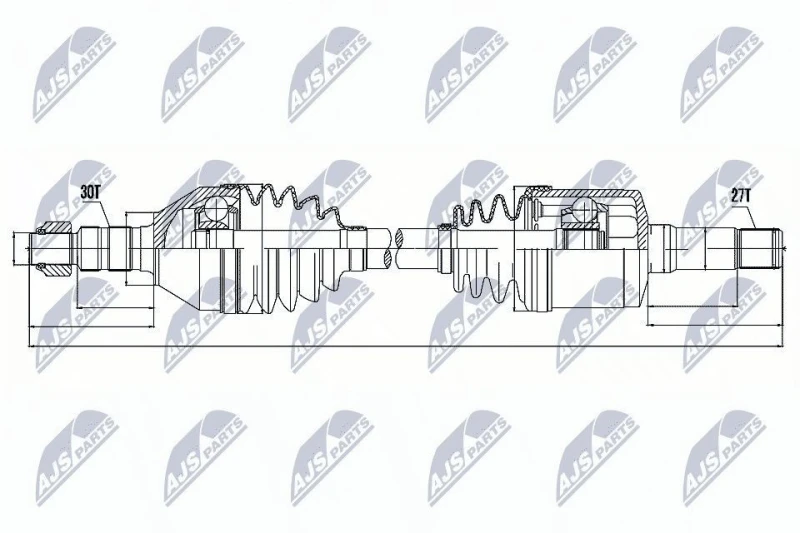 Image of NTY Drive shaft NTY NPW-PL-034