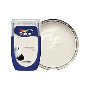 image of Dulux Summer Linen Matt Emulsion Paint 30ml