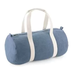 Image of Bagbase Denim Barrel Bag (One Size) (Light Denim)