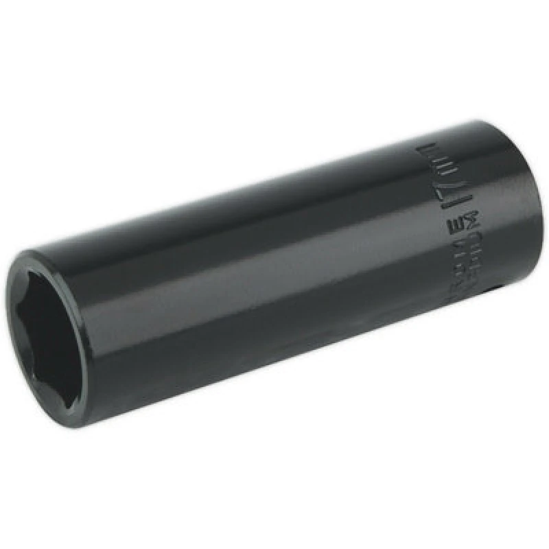 Image of Loops 17mm Forged Deep Impact Socket - 1/2 Inch Sq Drive Chrome Vanadium Wrench Socket Multi