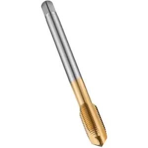 Image of EP10TIN M10X1.25MM HSS-E Metric Fine Spiral Point Tap - TiN Coated - DIN 374