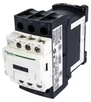 image of Schneider Electric TeSys D LC1D 3 Pole Contactor - 32 A, 24 V dc Coil, 3NO, 15 kW