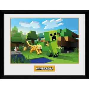 image of Minecraft Ocelot Chase Collector Print