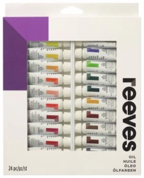 image of Reeves Oil Paint 10ml Set 24 Pieces