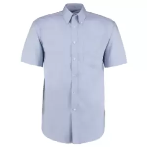 Image of Kustom Kit Mens Short Sleeve Corporate Oxford Shirt (15inch) (Charcoal)