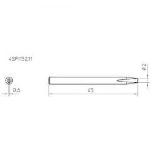 Image of Soldering tip Chisel shaped Weller Professional 4SPI15211 1 Tip