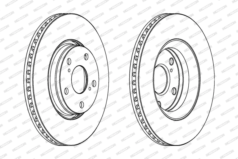 Image of Brake disc FERODO DDF1756C