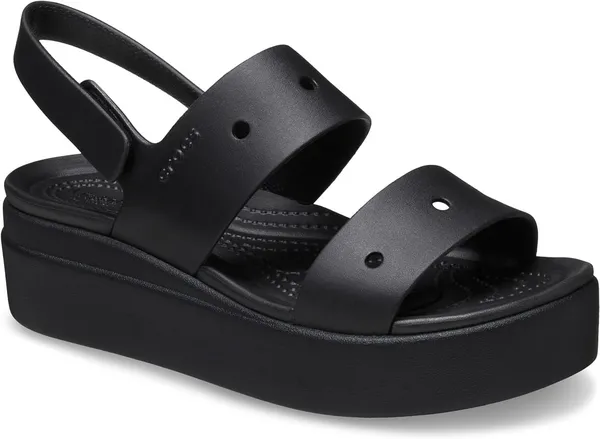 image of Crocs Women Brooklyn Low Sandals Black / Black 4