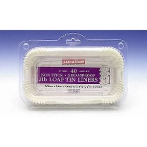 image of Caroline Loaf Tin Liners (40) 2lb