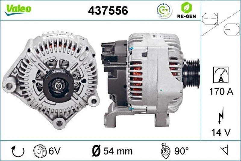 Image of Alternator VALEO 437556