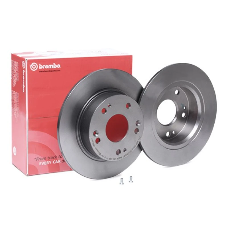 Image of BREMBO 08.B439.11 Brake disc solid, Coated, with bolts/screws Brake Disc (82)