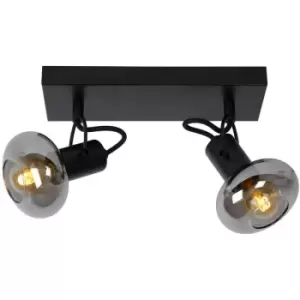 Image of Lucide MADEE - Twin Ceiling Spotlight - 2xE14 - Black