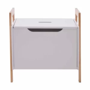 Image of Premier Housewares Wooden Storage Box, white