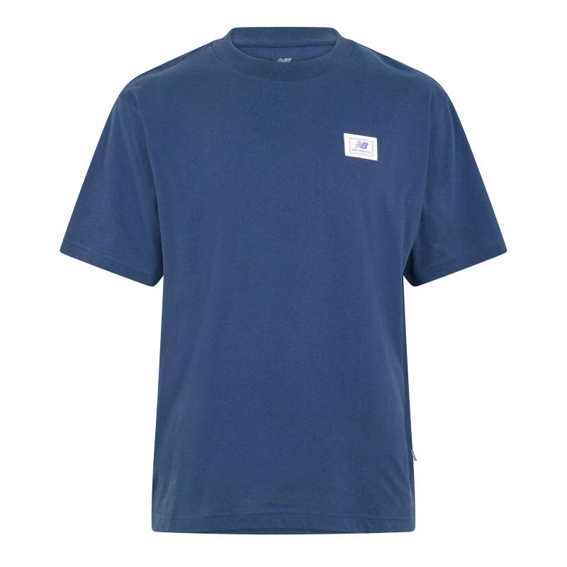 Image of New Balance NBLS Logo T-Shirt Sn63 Navy male XL
