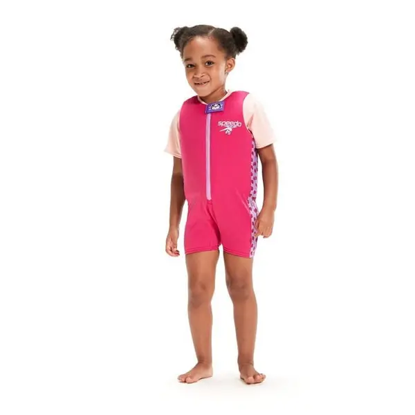 Image of Speedo Learn to Swim Float Suit - Pink 5 - 6 Years