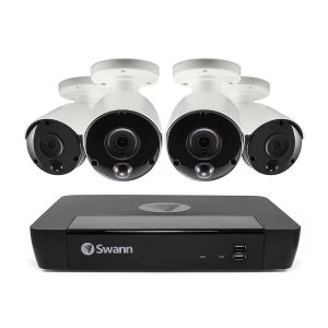 image of Swann 8 Channel 4K Security System: NVR-8580 with 2TB HDD + 4x Thermal Sensing Cameras